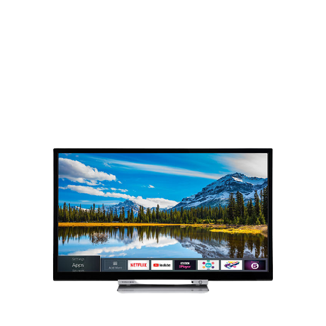 Toshiba 32D3863DB LED HD Ready 720p Smart TV/DVD Combi, 32" with Freeview HD & Freeview Play, Black - Refurbished