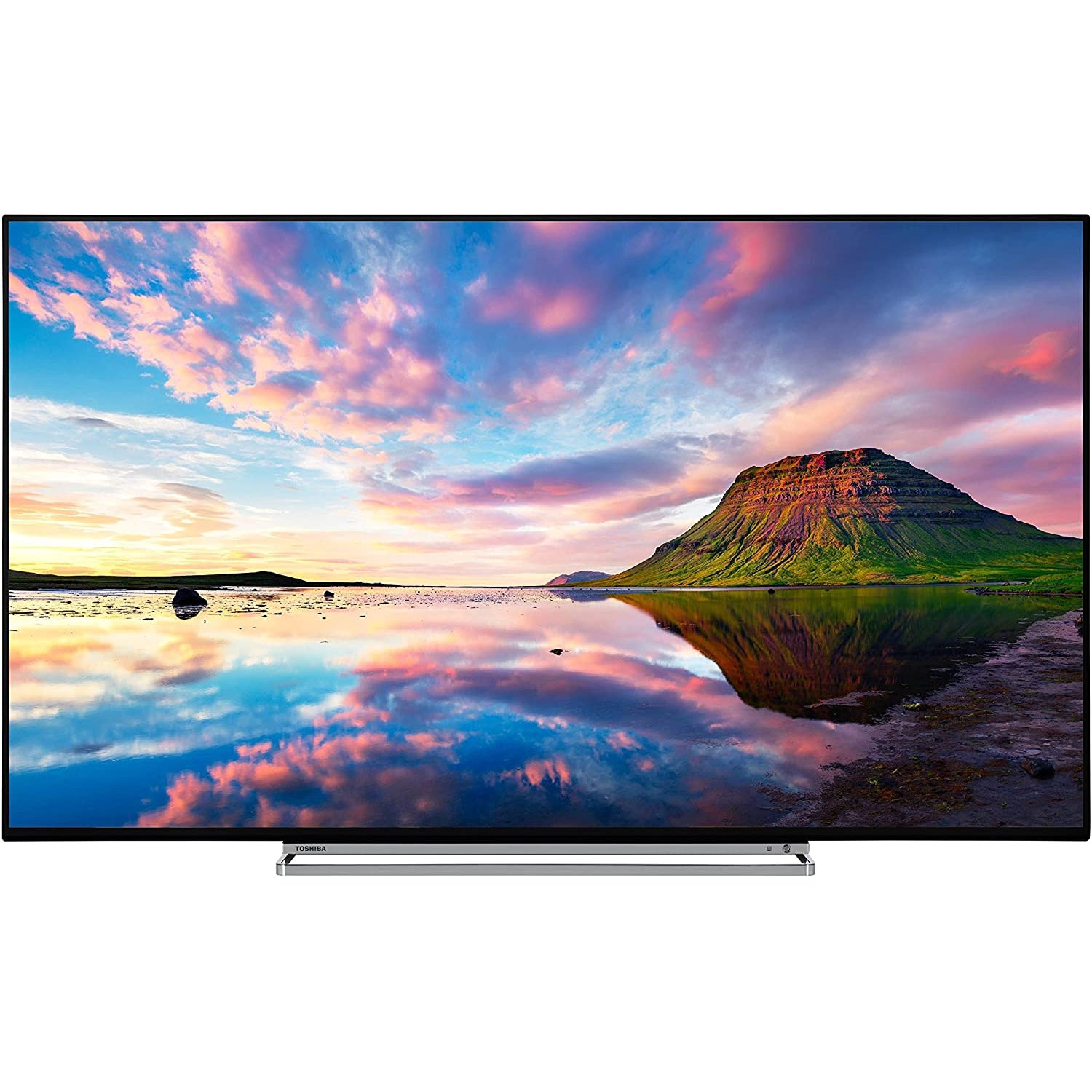 Toshiba 55U5863DB 55-Inch Smart 4K Ultra-HD HDR LED WiFi TV with Freeview Play- Black/Silver