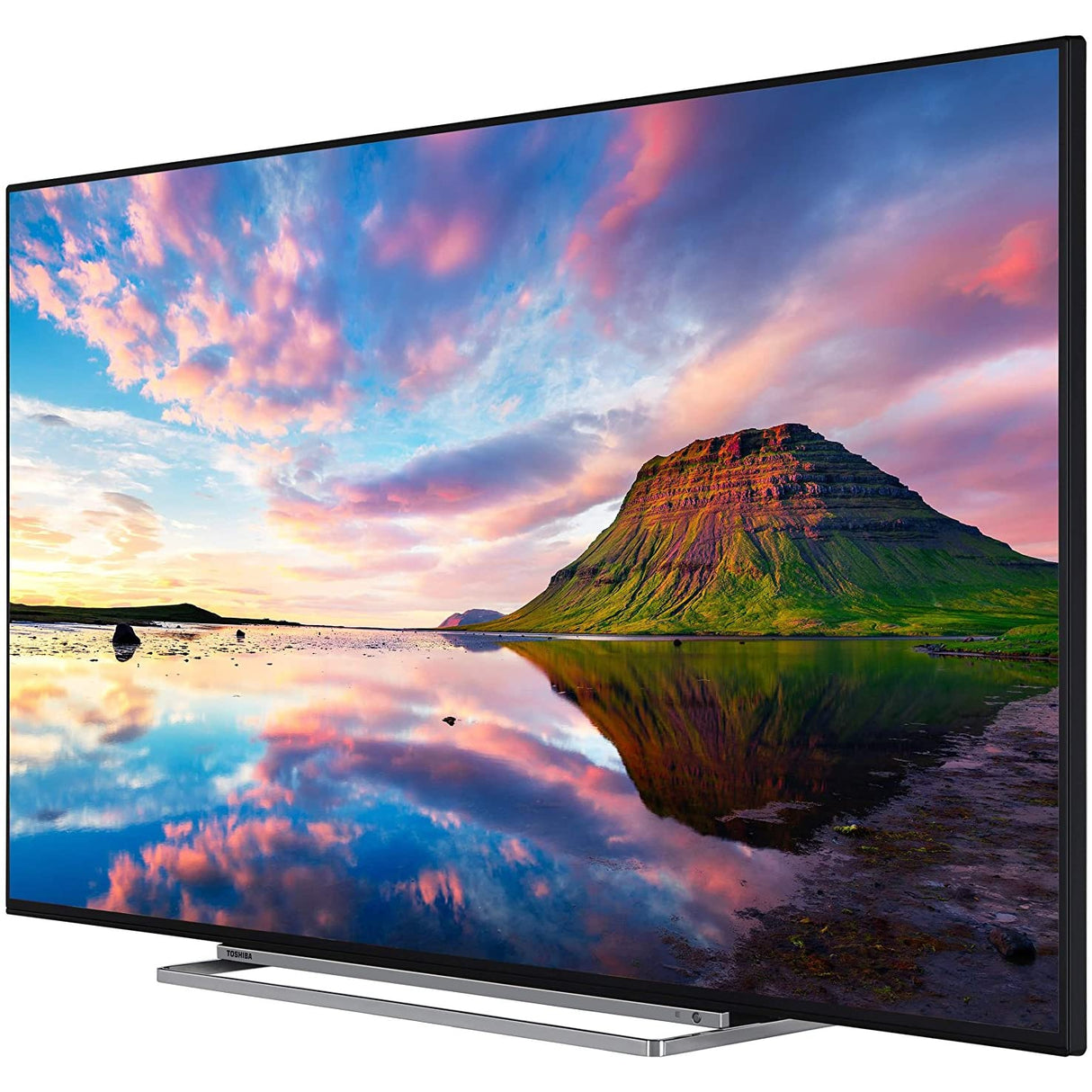 Toshiba 55U5863DB 55-Inch Smart 4K Ultra-HD HDR LED WiFi TV with Freeview Play- Black/Silver
