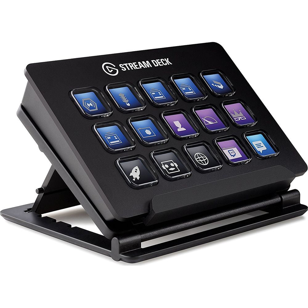 Elgato Stream Deck, Live Content Creation Controller with 15 Customizable LCD Keys, Black