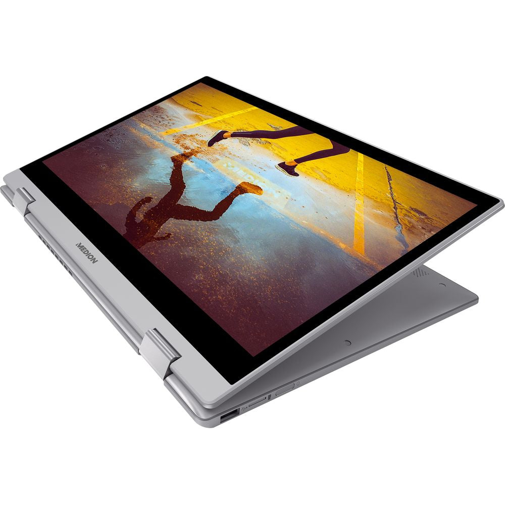 MEDION AKOYA S4403 (MD61325) 14" Touchscreen (Intel Core i5-8250U, 8GB RAM, 512GB SSD) 2-in-1 Convertible Laptop – Titan Grey