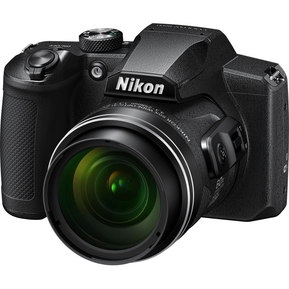 Nikon Coolpix B600 Bridge Camera, 16MP, Full HD, 60x Optical Zoom, Wi-Fi, Bluetooth, 3" LCD Screen, Black
