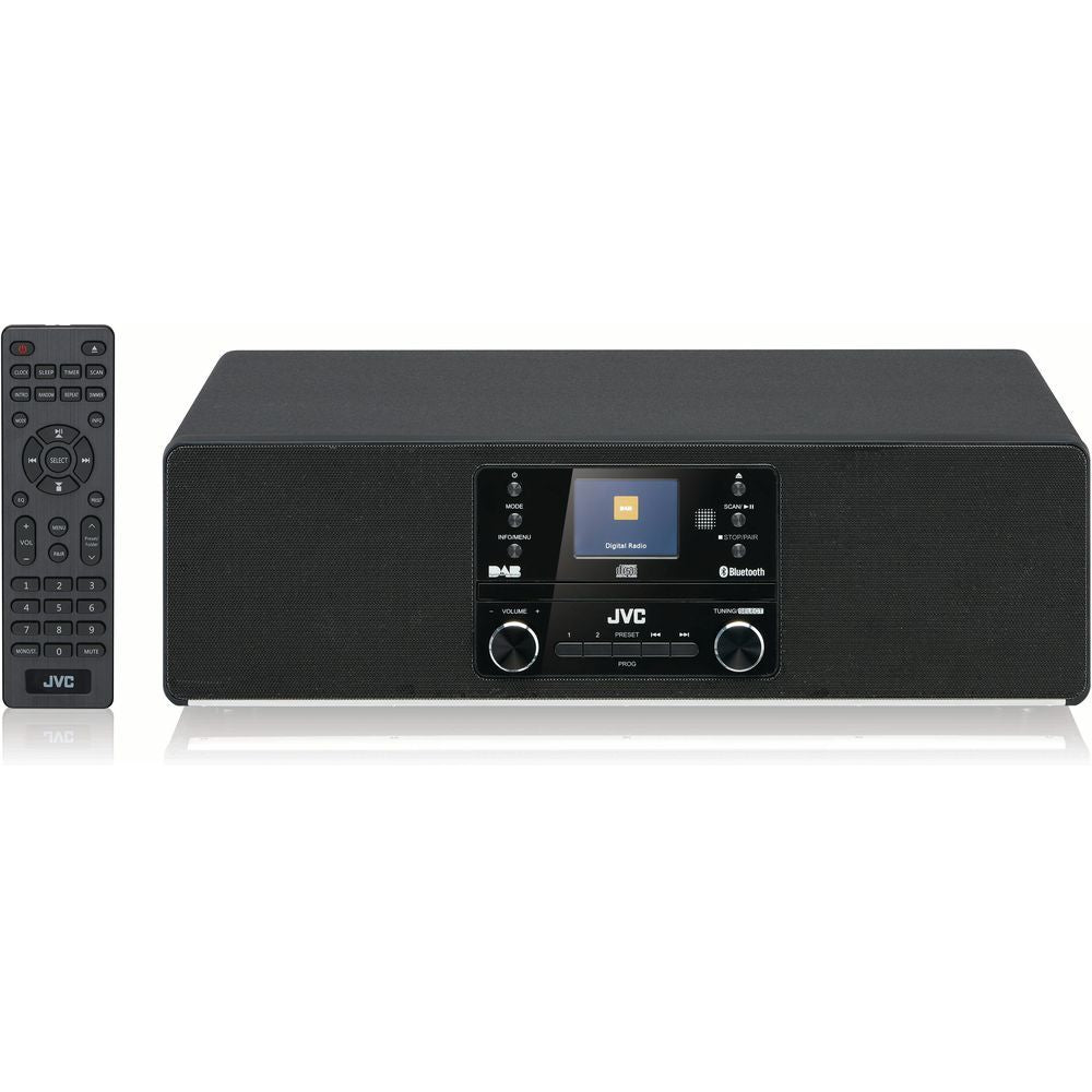JVC RD-D100 Bluetooth All-in-One Hi-Fi System, Black - Good
