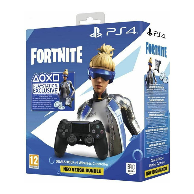 Sony Official PlayStation 4 Controller Fortnite Versa Bundle - Jet Black