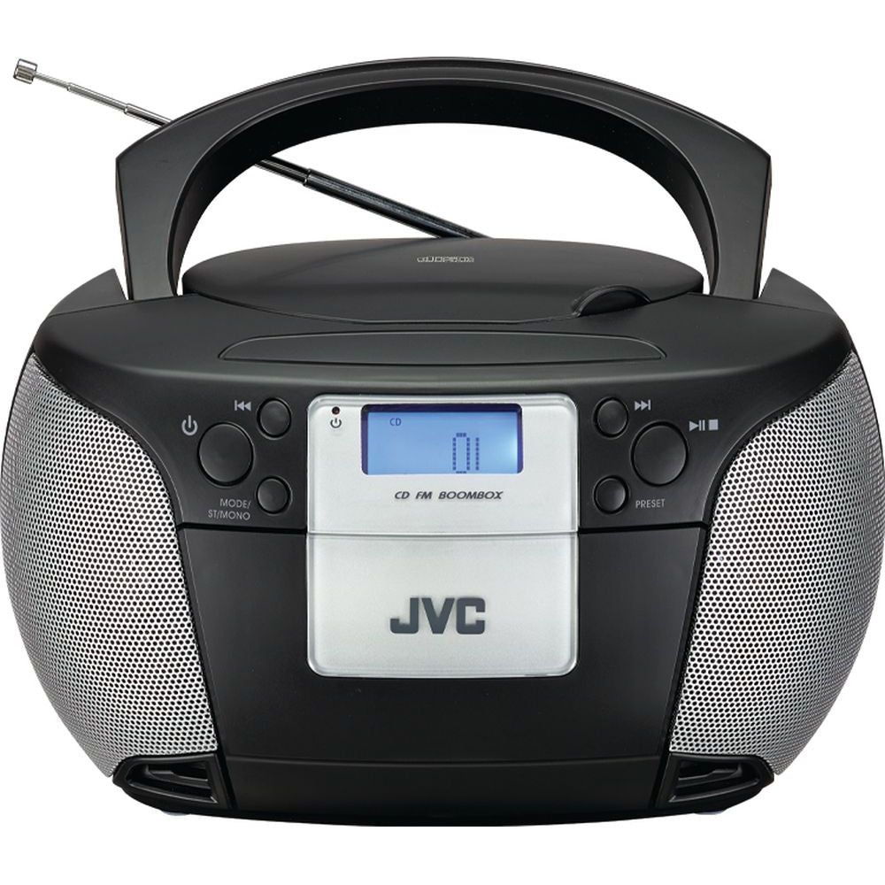 JVC RD-D220B FM Boombox, Black - Refurbished Excellent