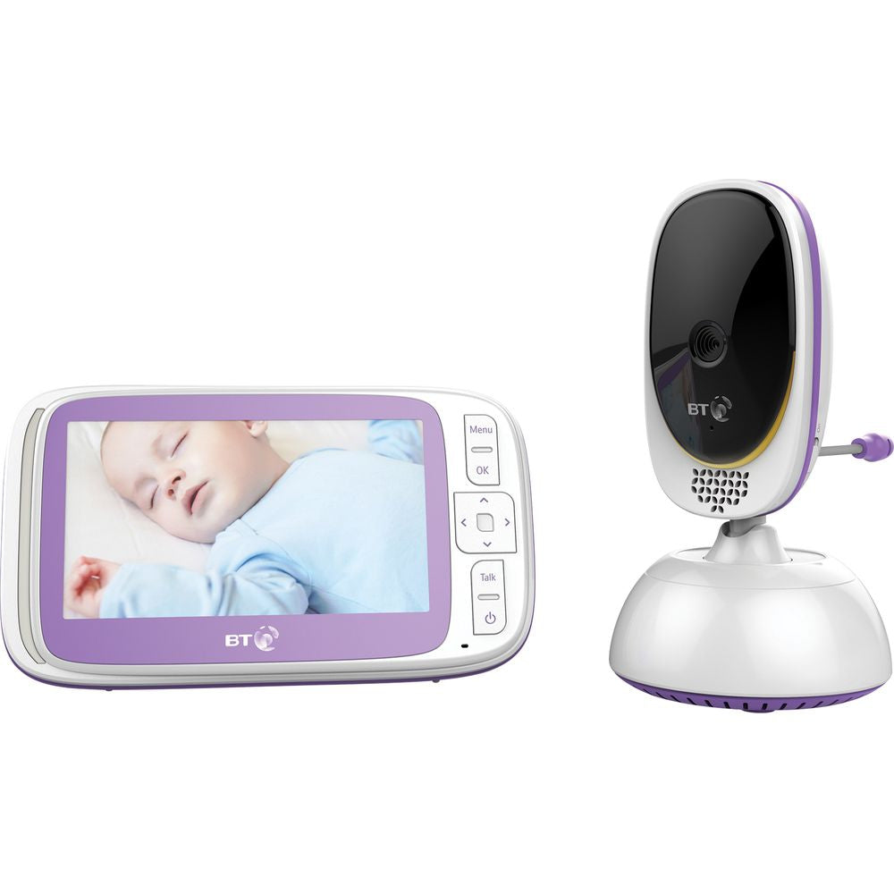 BT Video Baby Monitor 6000, White / Purple