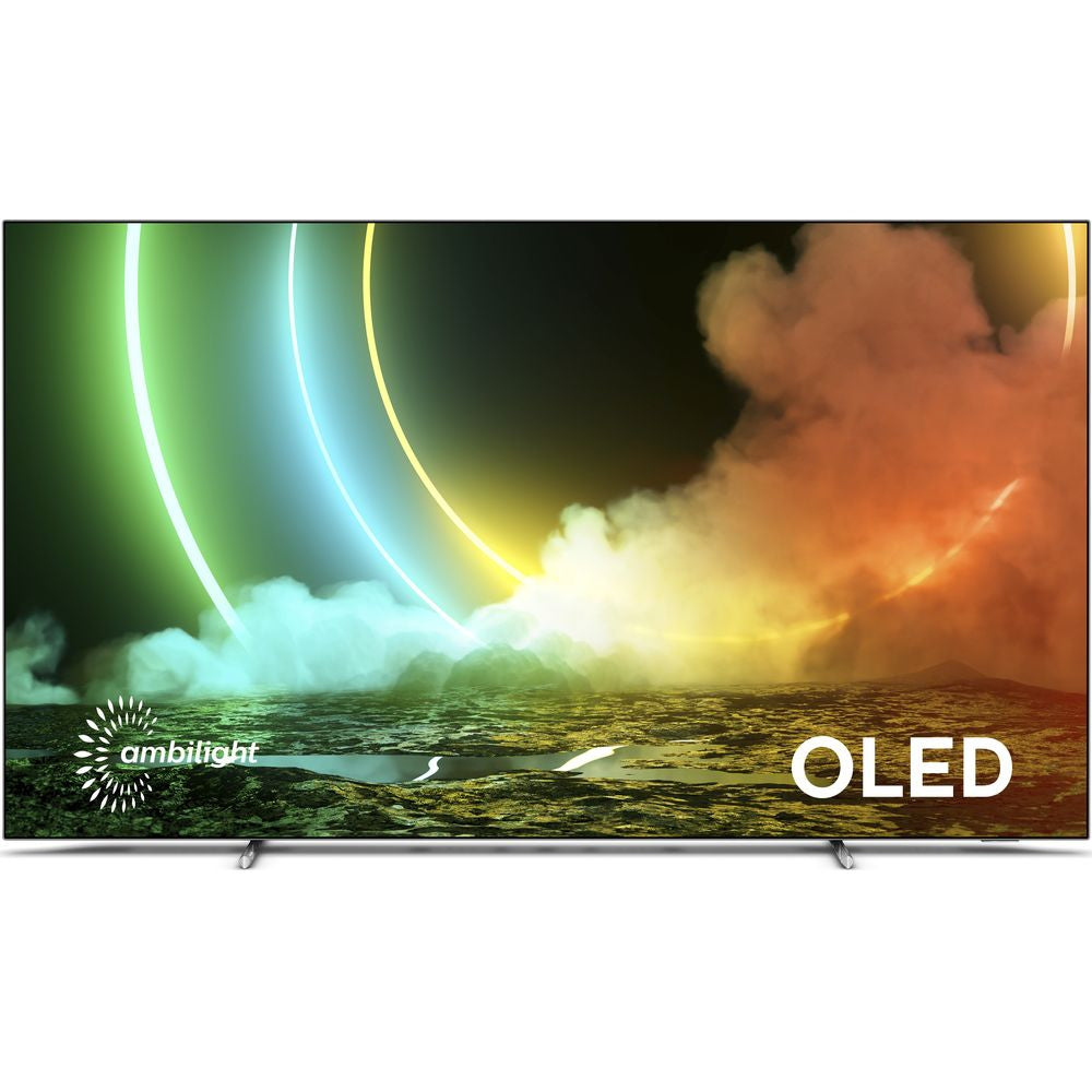 Philips 55OLED706 55" Smart 4K Ultra HD HDR OLED TV with Google Assistant - Silver [No Stand Included]
