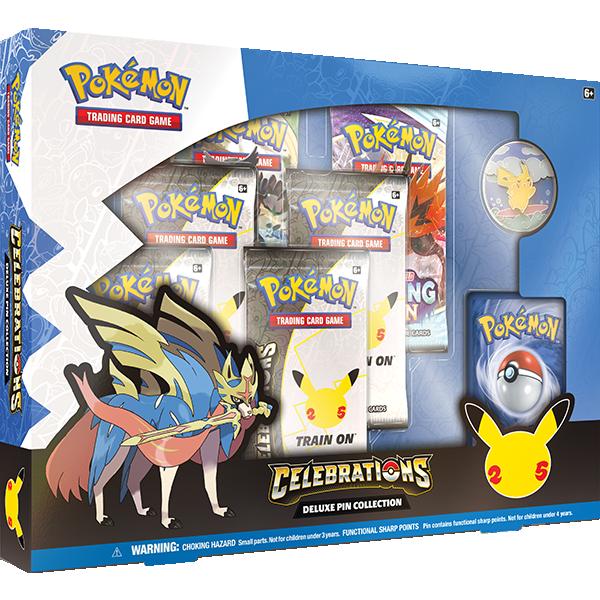 Pokemon TCG Celebrations Deluxe Pin Collection Box Zacian
