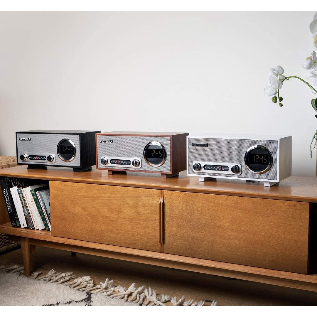 Victrola Broadway Bluetooth Clock Radio Black