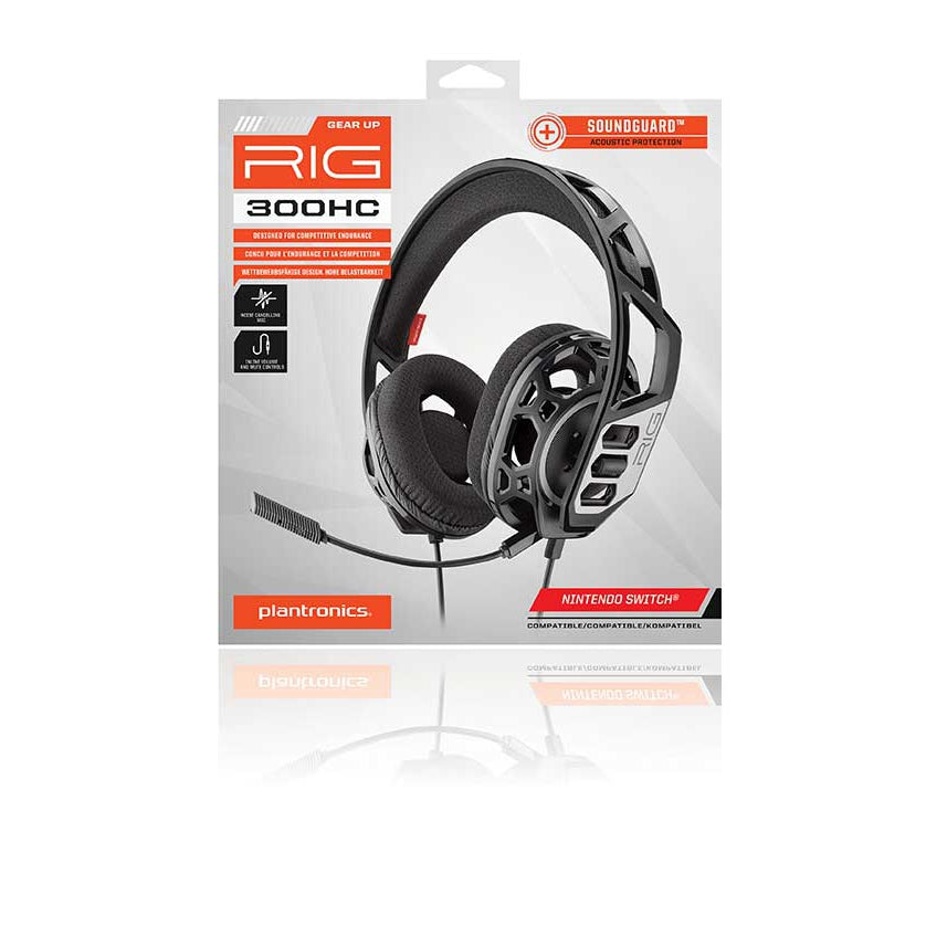Plantronics Rig 300HC Gaming Headset for Nintendo Switch - Black
