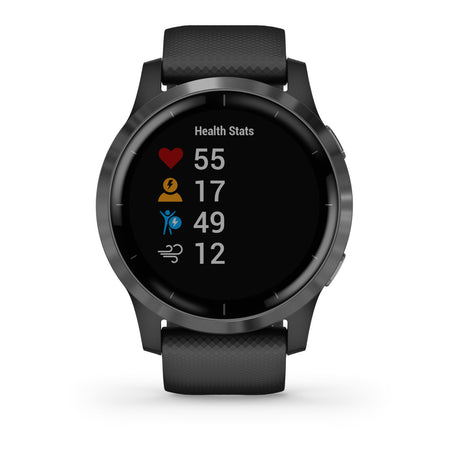 Garmin VivoActive 4S Smartwatch 40mm with Silicone Band, Silver/Shadow Grey - Refurbished Pristine
