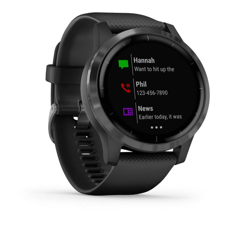 Garmin VivoActive 4S Smartwatch 40mm with Silicone Band, Silver/Shadow Grey - Refurbished Pristine