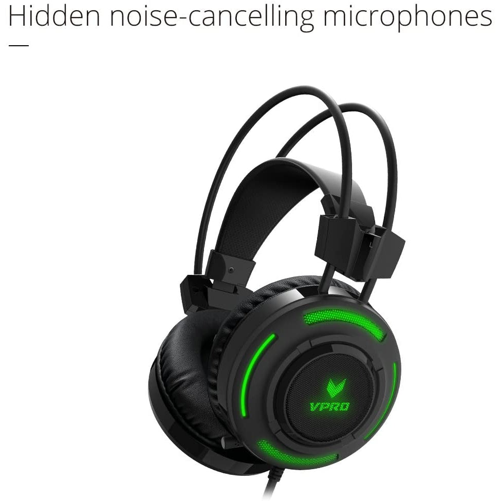Rapoo VPRO VH200 Gaming Illuminated Headset, Black