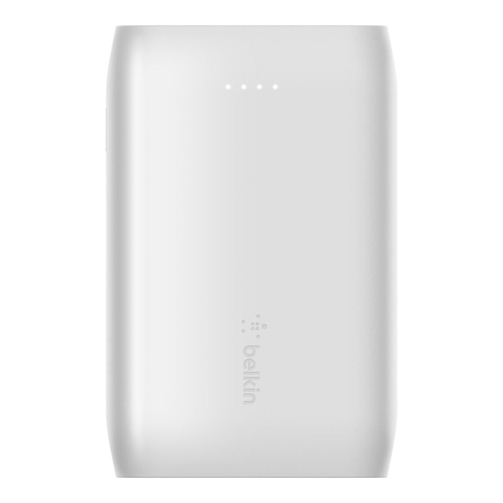 Belkin Boost Charge Power Bank 10K (Portable Charger with Dual USB Ports, 10000 mAh Capacity, Battery Pack) - White