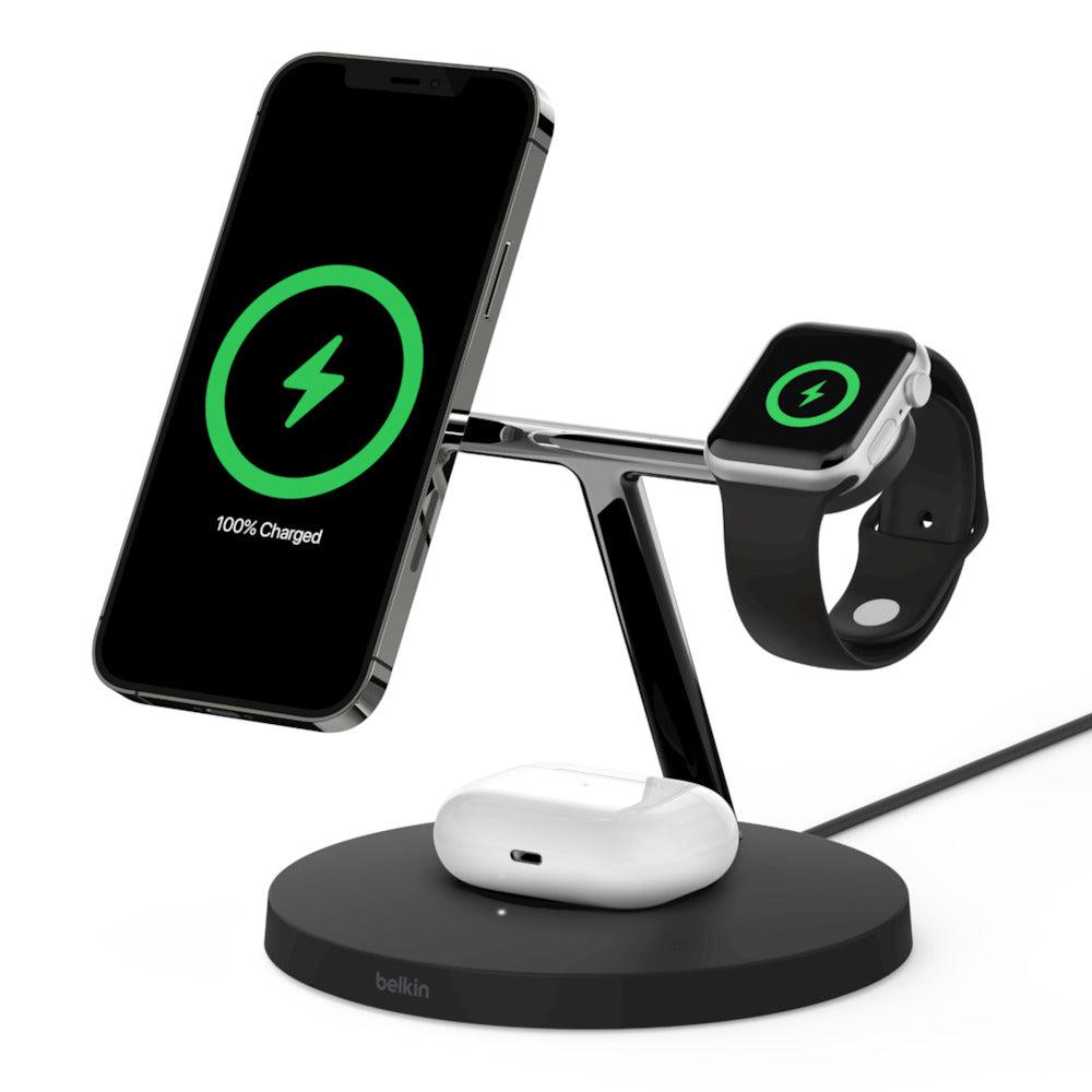 Belkin Boost Charge Pro 3-in-1 15W Wireless Charger - Black