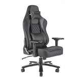 X Rocker Delta XL Pro Series IV Office Gaming Chair Heavy Duty Adjustable with Lockable Wheels (Silver Lined)