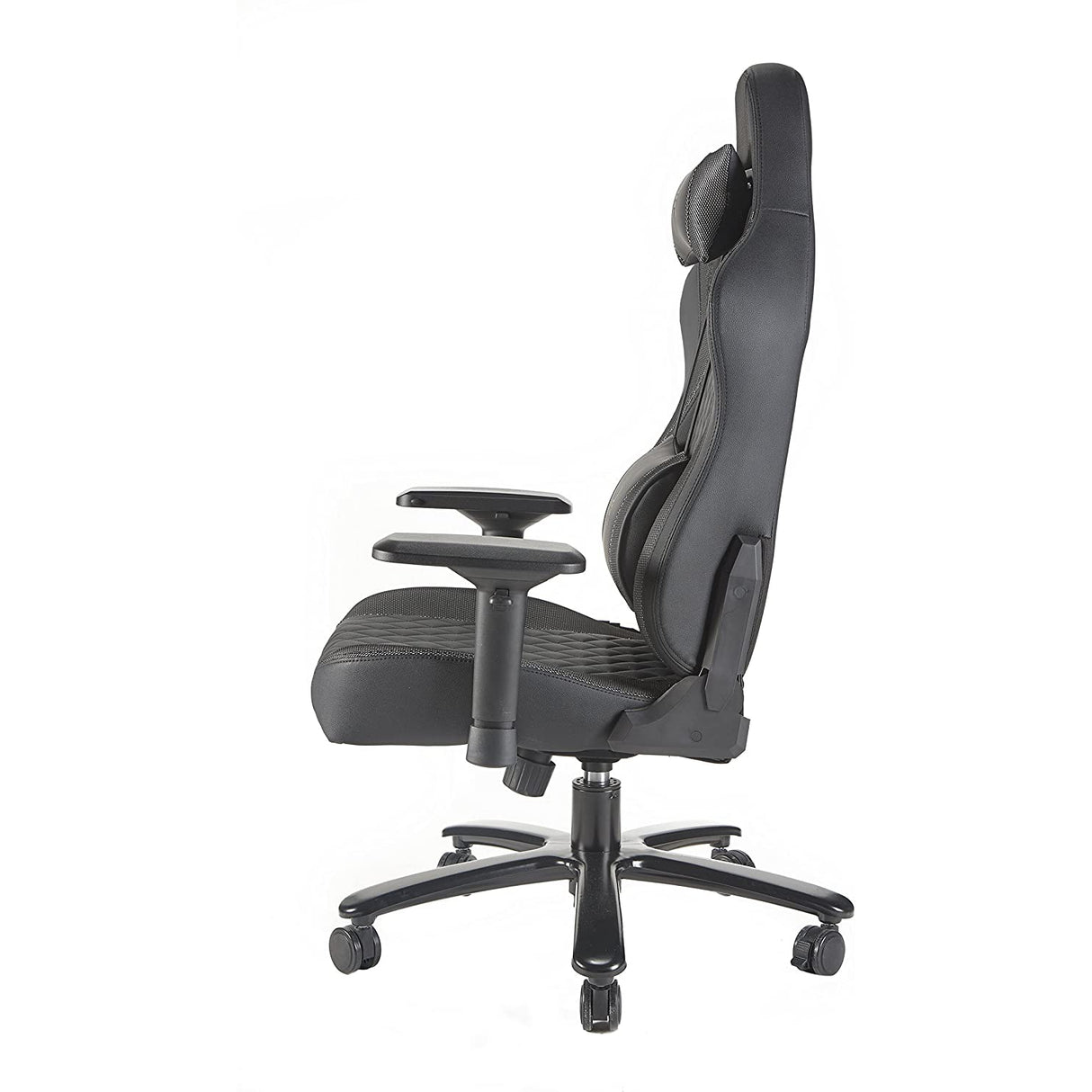 X Rocker Delta XL Pro Series IV Office Gaming Chair Heavy Duty Adjustable with Lockable Wheels (Silver Lined)