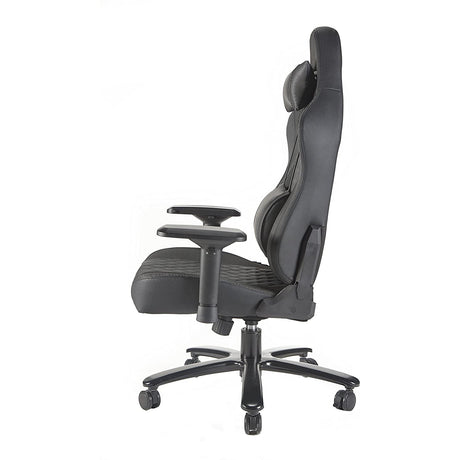 X Rocker Delta XL Pro Series IV Office Gaming Chair Heavy Duty Adjustable with Lockable Wheels (Silver Lined)