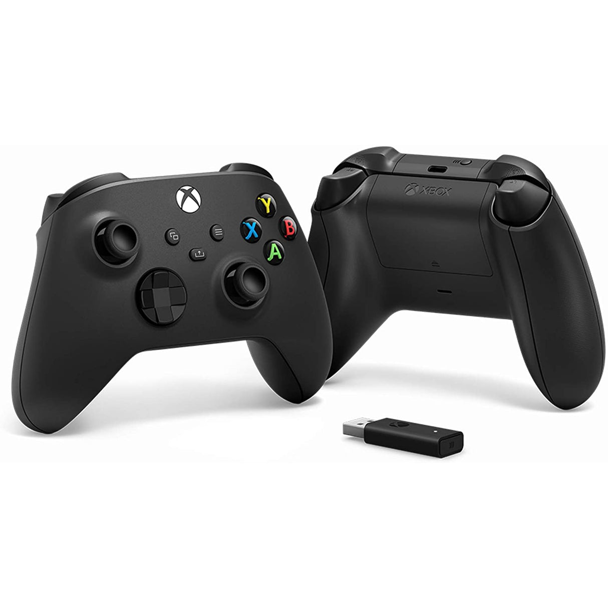 Xbox Wireless Controller + Wireless Adapter for Windows Carbon Black