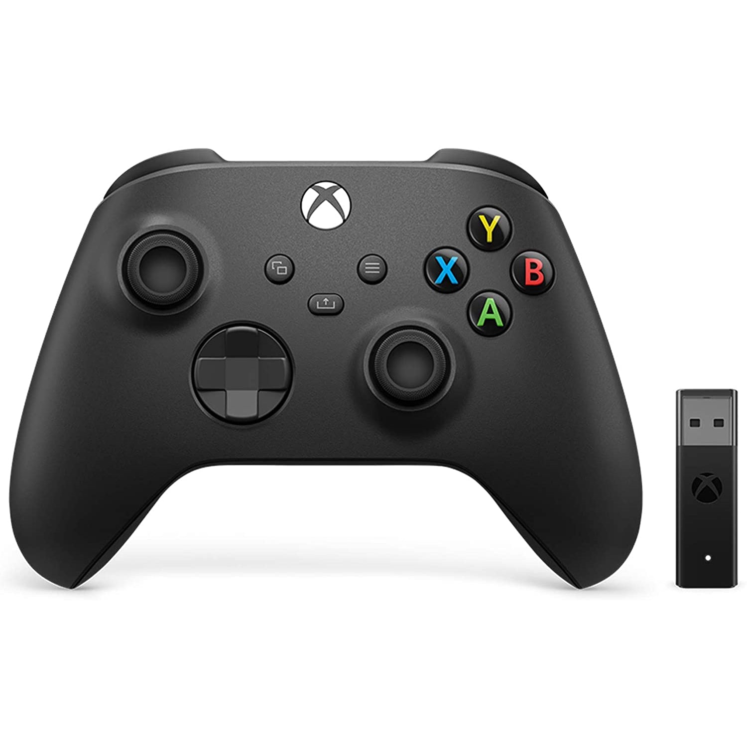 Xbox Wireless Controller + Wireless Adapter for Windows Carbon Black