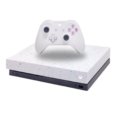 Xbox One X Console, Hyperspace Special Edition, White/Purple (1TB)