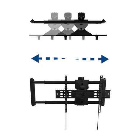 AVF ZL5302 Cornermount Corner TV Mounting System